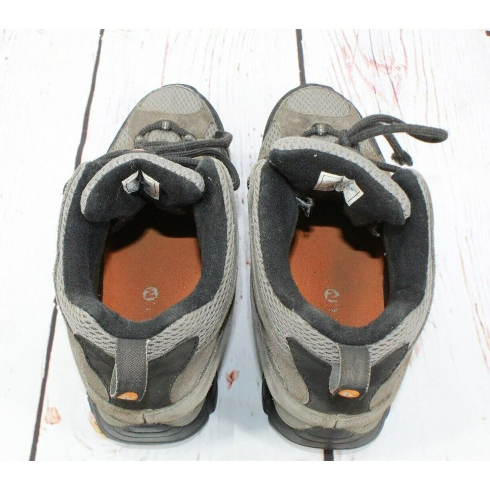 Merrell Beluga Gray Suede & Mesh Waterproof Vibram Sole Hiking Boots Size 7 - Picture 7 of 9